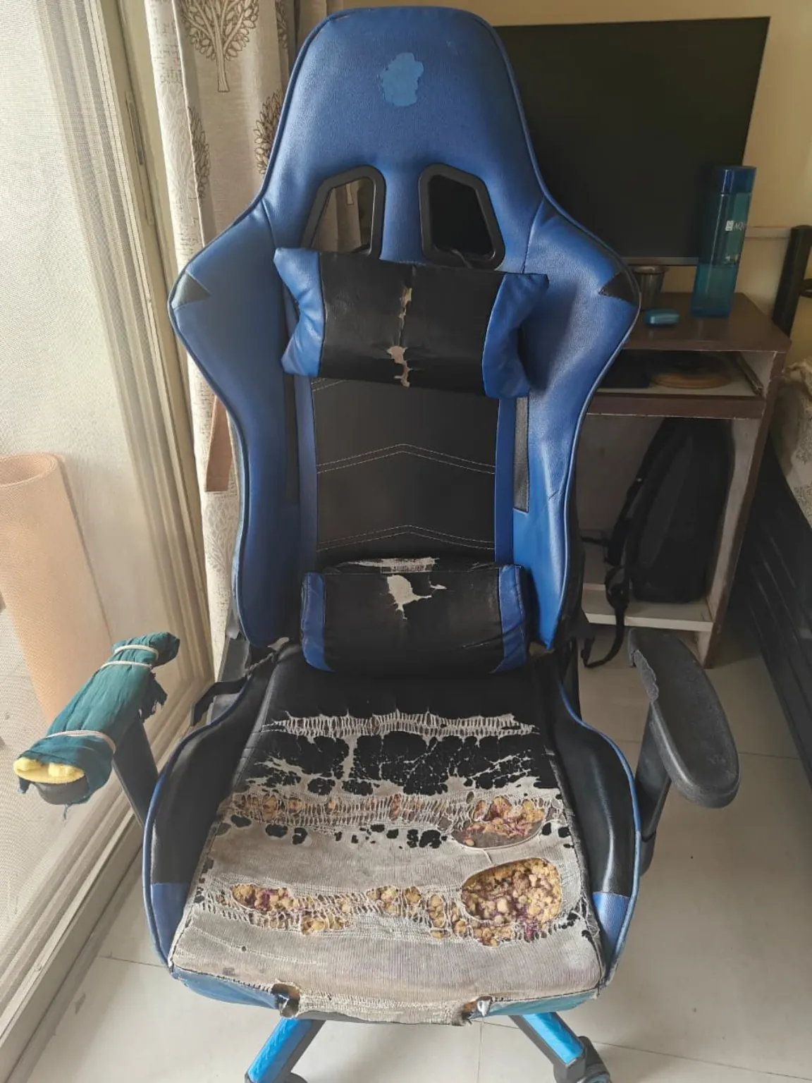 Broken Office Chair Backrest Repair